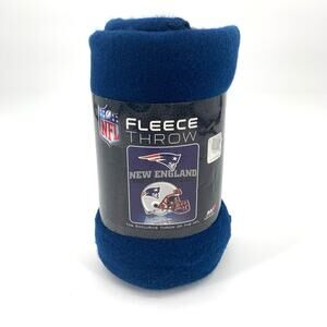NEW! NFL Fleece Throw New England Patriots 50"x60" Throw of the NFL Football Fan
